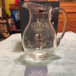Marquis by Waterford round pitcher 76 ounces or 2.4 liter